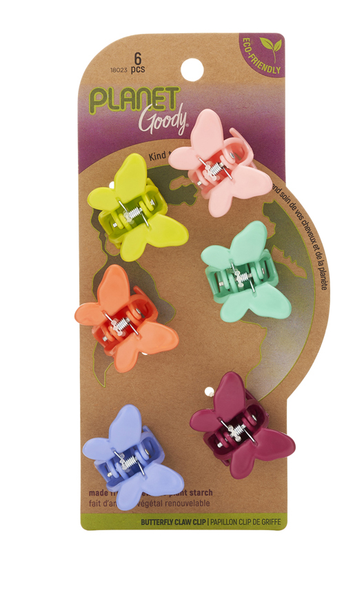 Goody Bio-Plastic Mini Butterfly Clips UPC:041457180235 PACK:72/3 - Click Image to Close